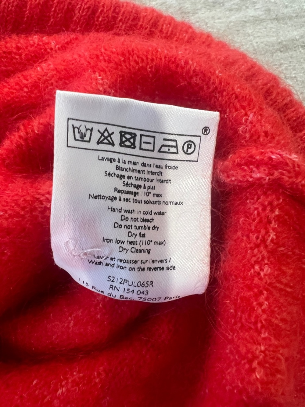 Sezane Léon Jumper - Red - Size M - Picture 8 of 8